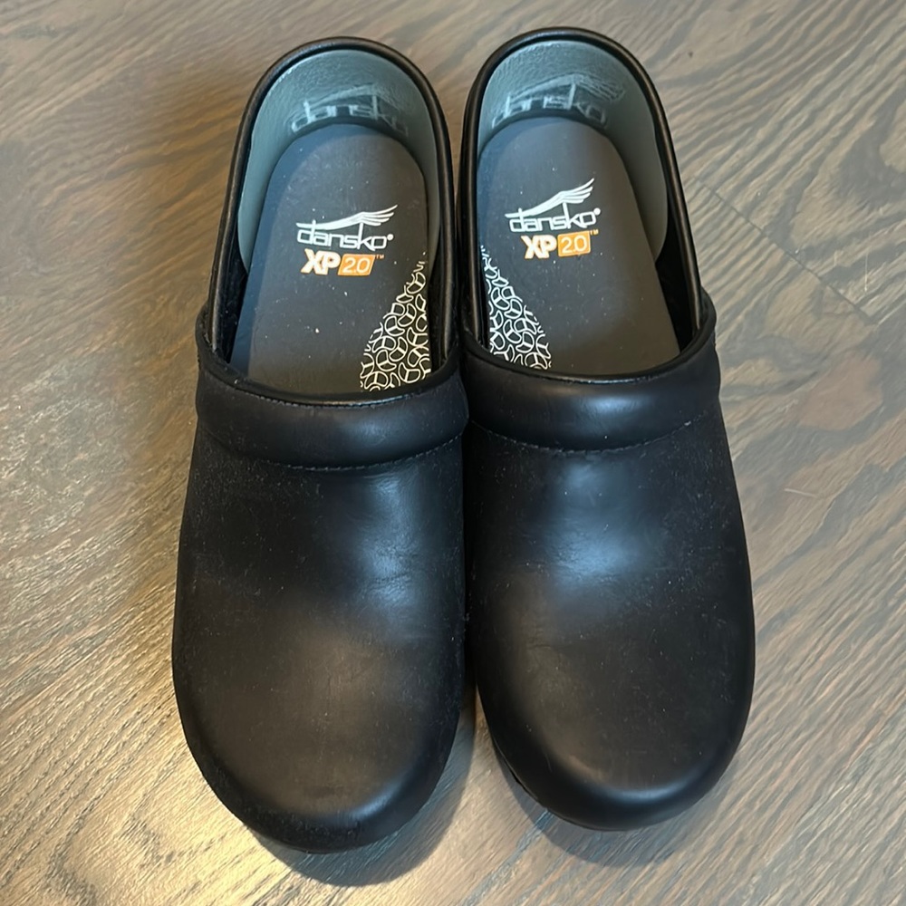 Dansko, black clogs, size 38